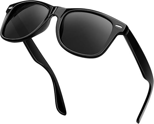KANASTAL Lunettes de Soleil Polarisées Homme et Femme Rétro Mode Lunette de Soleil Rectangulaire Vintage Classique Protection 100%